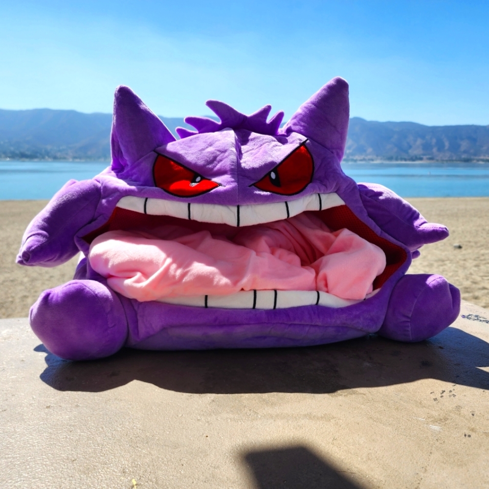 130cm Pokemon Gengar Big Tongue Plush Anime Pillow/Blanket Stuffed Toy | NWoT
